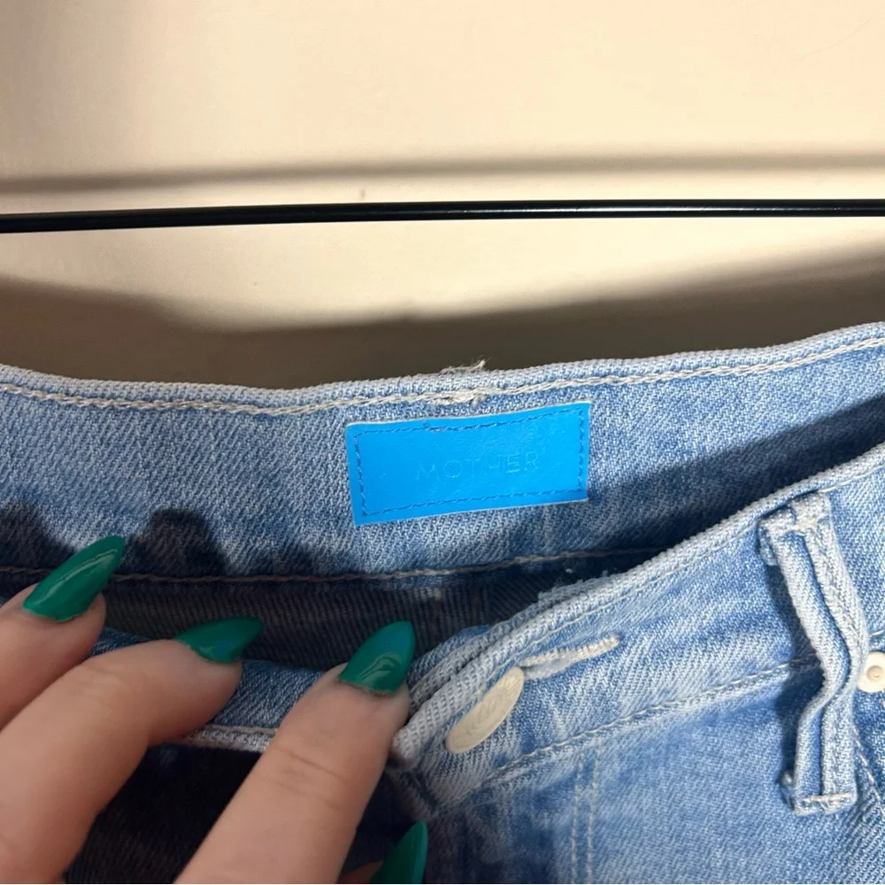 Mother High Waisted Tunnel Vision Sneak in Sippin’ Sweet Tea Jeans Size 27 - Picture 5 of 13